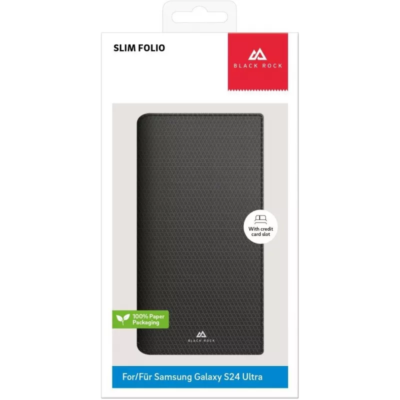 Black Rock Slim Folio funda para Samsung Galaxy S23 Ultra 6,8 pulgadas negro 00226128