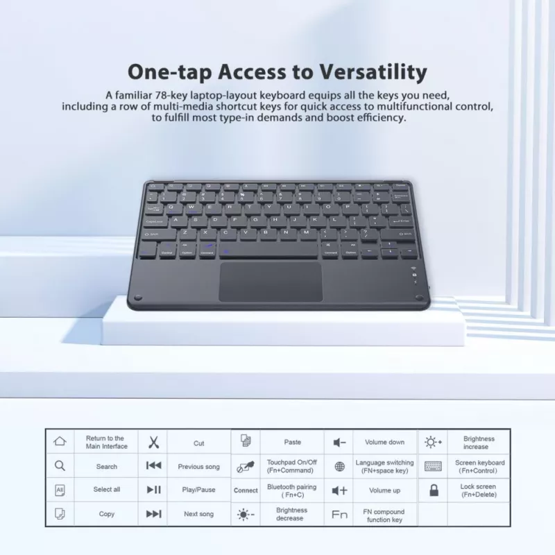 Teclado Bluetooth inalámbrico Blackview K1 ultrafino 10