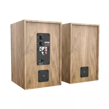 Blaupunkt BS40OK Altavoces de estantería pasivos de 2 vías, 40W RMS, 4 ohmios, marrón (par)