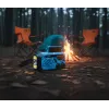 Blaupunkt ER10BC Survival radio de emergencia AM/FM con linterna LED, Blue Camo