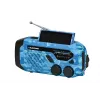 Blaupunkt ER10BC Survival radio de emergencia AM/FM con linterna LED, Blue Camo