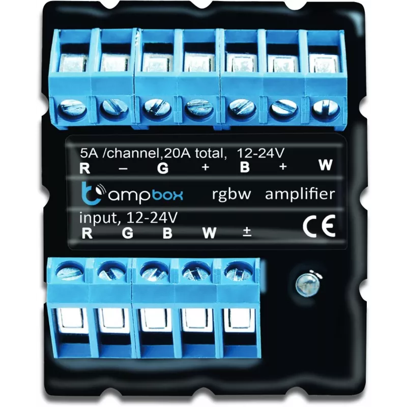 BLEBOX ampbox controlador LED inteligente 4 canales Wi-Fi RGBW CCT 12-24V DC