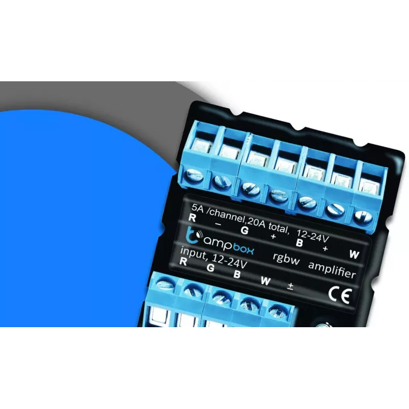 BLEBOX ampbox controlador LED inteligente 4 canales Wi-Fi RGBW CCT 12-24V DC