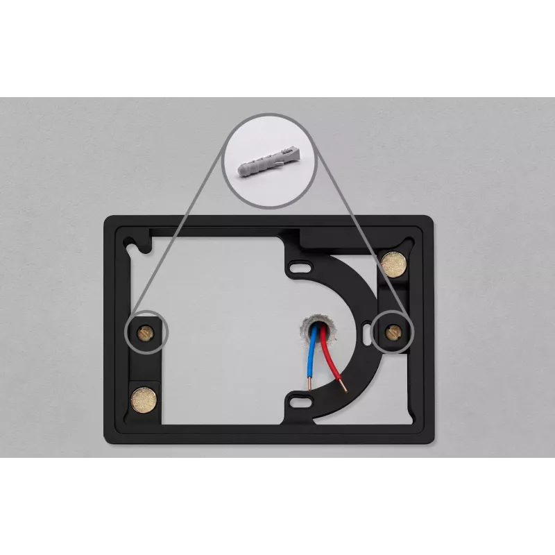 BLEBOX framePanelM Marco de montaje en pared blanco para ControlPanelM