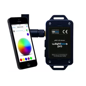 BLEBOX wLightBoxS Pro controlador regulador LED inteligente con antena externa 12-24V DC