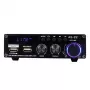 Blitzwolf AS-22 Amplificador de audio, 45 W, Bluetooth 5.0, USB + mando a distancia (negro)