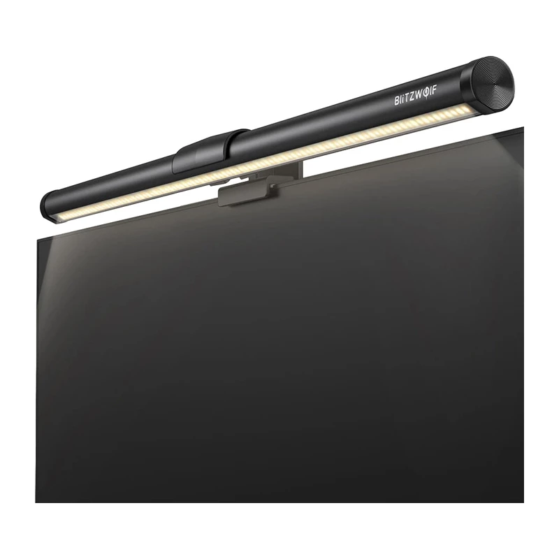 BlitzWolf BW-CML2 monitor de luz de aire con sensor de CO2, TVOC, temperatura y humedad – barra LED regulable, 2700-6500K, CRI Ra95, USB-C