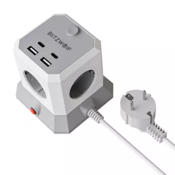 BlitzWolf BW-EC1 Extensor 4xAC 2xUSB-A 2xUSB-C