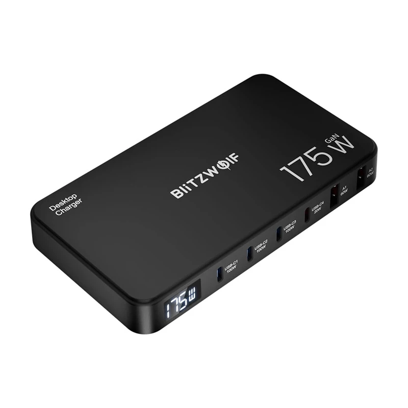 Blitzwolf BW-S30 Estación de carga 6 en 1 4xUSB-C + 2xUSB 175W