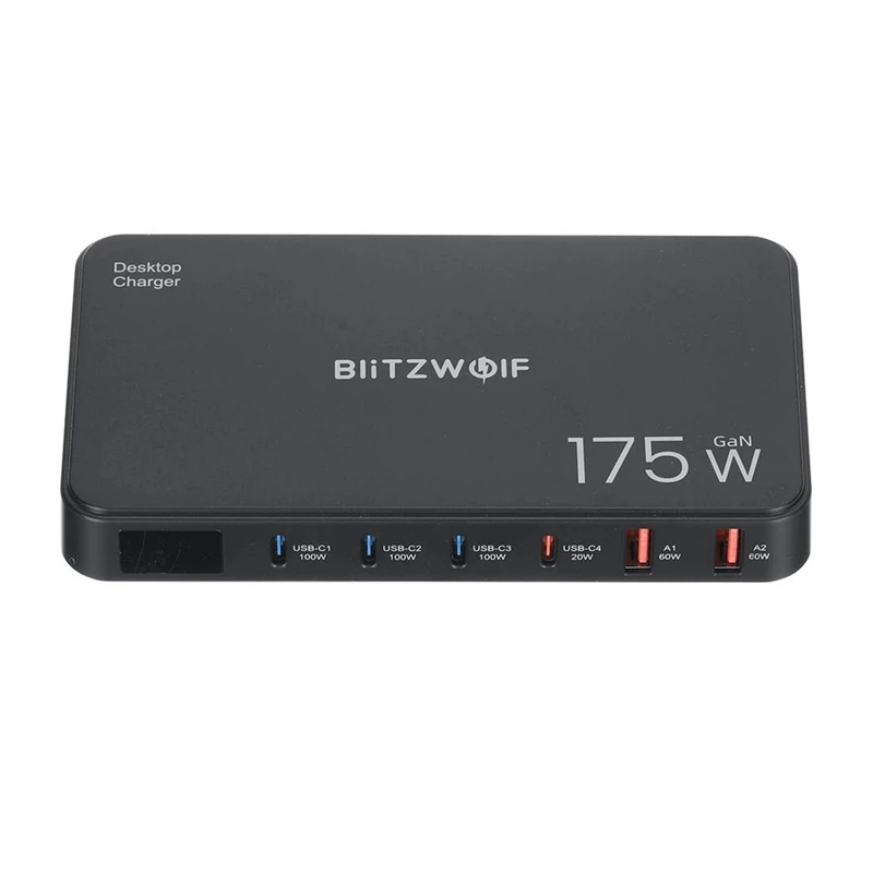 Blitzwolf BW-S30 Estación de carga 6 en 1 4xUSB-C + 2xUSB 175W
