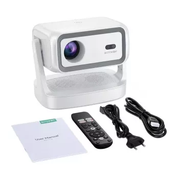 Blitzwolf BW-V12 proyector LCD Full HD (1080p), 600 lúmenes ANSI, proyector inteligente Android 9.0