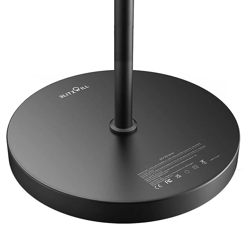 BLITZWOLF Lámpara de pie doble con mando a distancia BlitzWill BWL-FL-0001, 36W (negro)