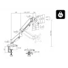 Blow HQ soporte de sobremesa para TV LCD 17-32" con articulación, 76-881