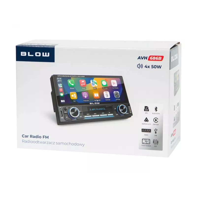BLOW AVH-686B RDS radio para coche MP3/USB/Micro SD/Bluetooth