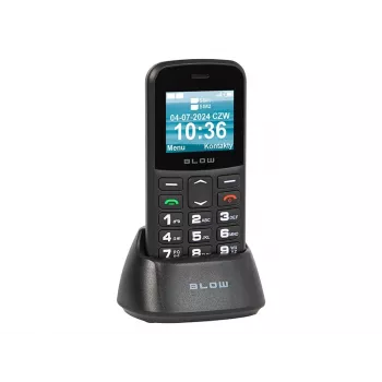 BLOW Móvil para mayores negro con soporte S18D
