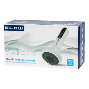 BLOW CUPPING PRO Aparato de masaje anticelulitis con ventosas chinas, 12 niveles de succión y calor, terapia de luz roja, recargable