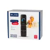 BLOW S24 teléfono móvil plegable para mayores negro con botón SOS, teclas grandes, Dual-SIM, cámara, radio FM, linterna, base de carga
