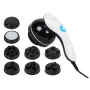 Masajeador anticelulitis BLOW SILK con calor infrarrojo y 4 accesorios intercambiables, blanco/lila