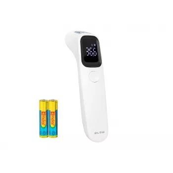 BLOW T-01 Termómetro infrarrojo sin contacto con LCD retroiluminado, alarma de fiebre, 32 memorias, conmutable °C/°F