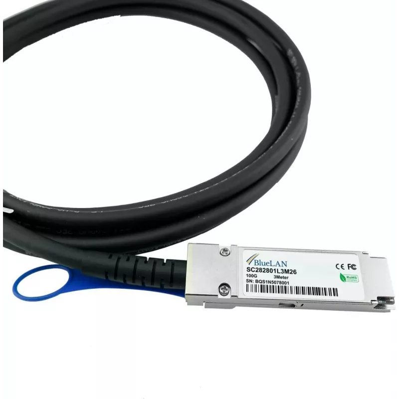 BlueOptics CBL-NTWK-0943-SQ28C10M-BL Cable InfiniBand 10 m QSFP28 Naranja