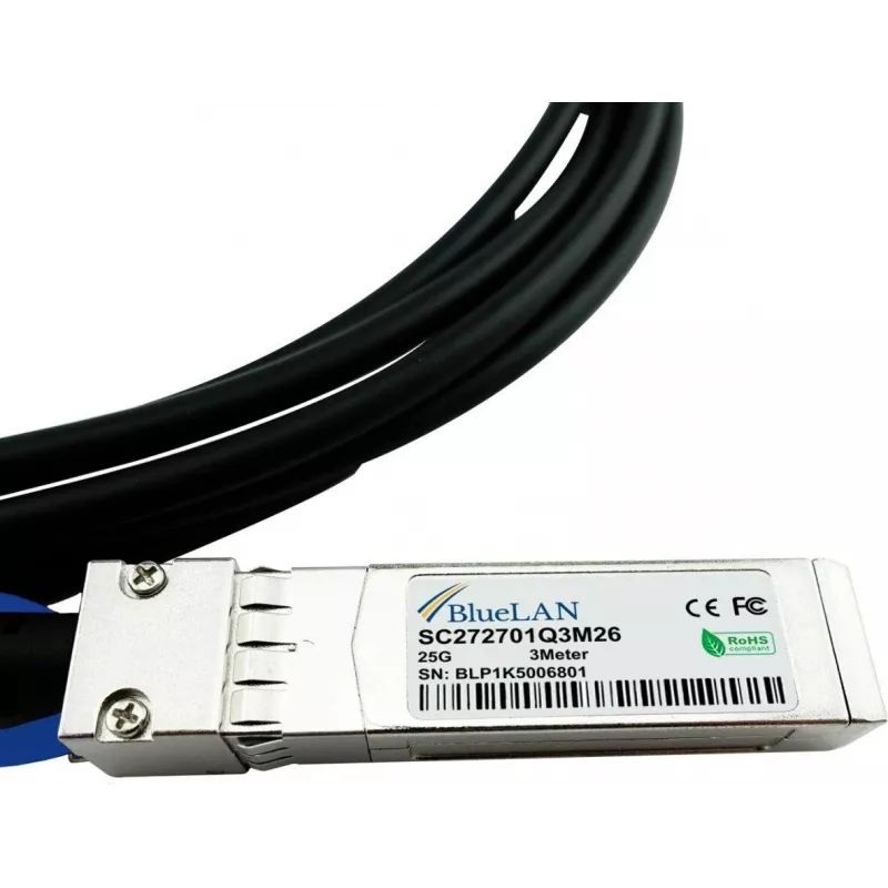 BlueOptics D-Link DEM-CB100S28 BlueLAN 25GBASE-CR SFP28 a SFP28 Direct Attach cable de cobre, 1 metro