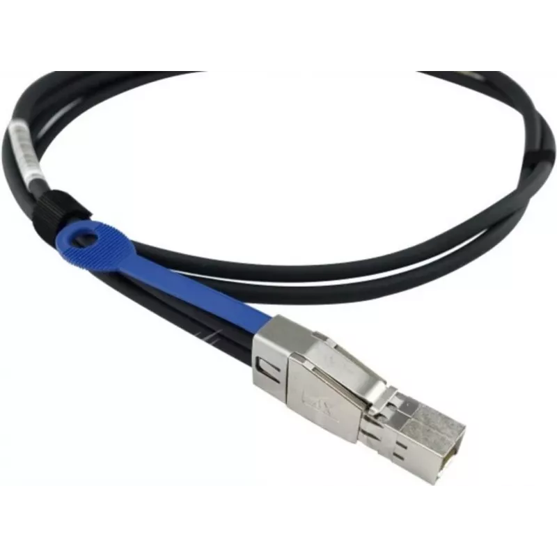 BLUEOPTICS Cable híbrido MiniSAS BlueLAN compatible con HPE 716189-B21, 4x Mini-SAS (SFF-8088) a 4x Mini-SAS HD (SFF-8644), AWG30, 1 metro (716189-B21-BL)