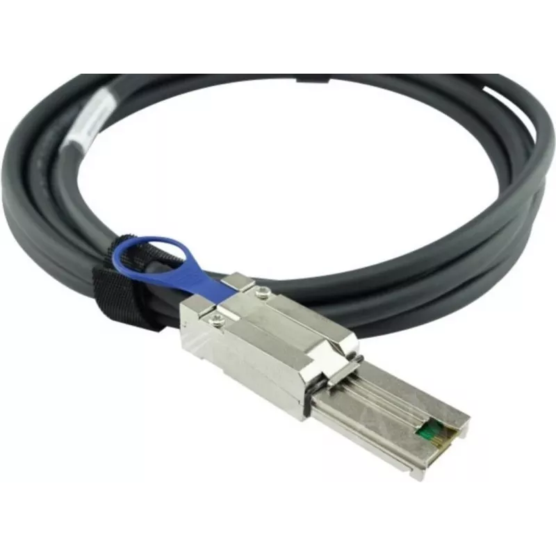 BLUEOPTICS Cable híbrido MiniSAS BlueLAN compatible con HPE 716189-B21, 4x Mini-SAS (SFF-8088) a 4x Mini-SAS HD (SFF-8644), AWG30, 1 metro (716189-B21-BL)
