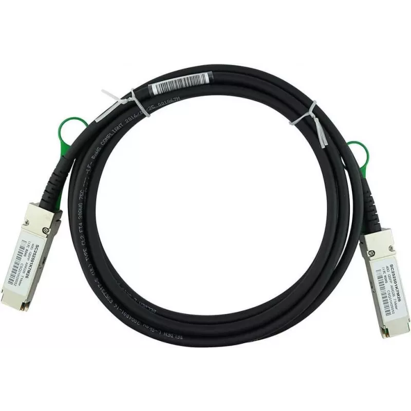BlueOptics QSFP-H40G-CU5M Cable de cobre de conexión directa QSFP 40G compatible con Cisco, 5m, 28AWG