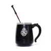 BlueSkyStudios Harry Potter taza con cuchara removedora 350 ml negra