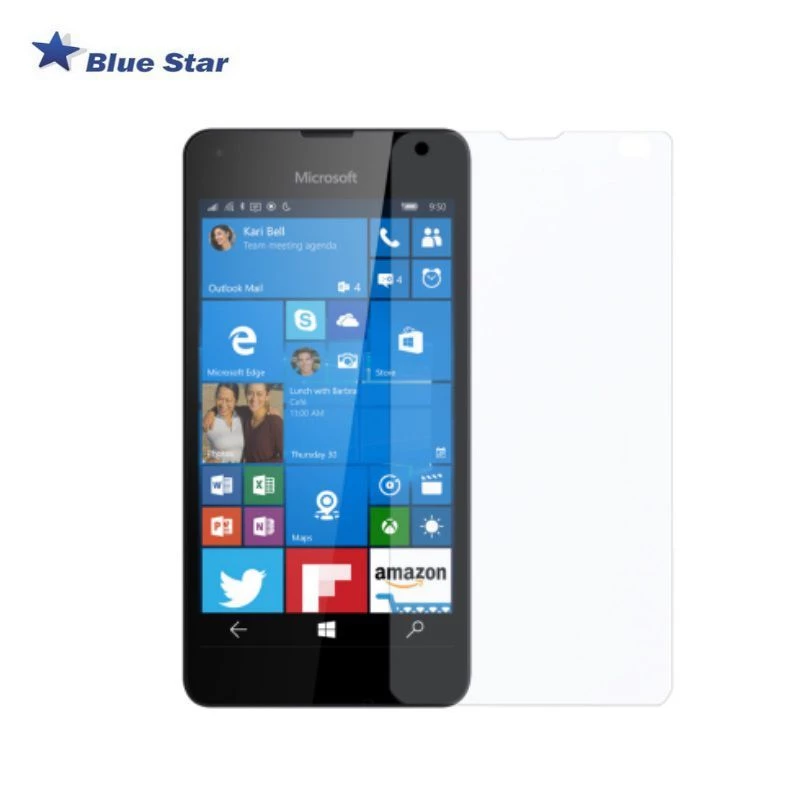 BlueStar Protector de pantalla de cristal templado para Microsoft Lumia 550 (1 pack, transparente)