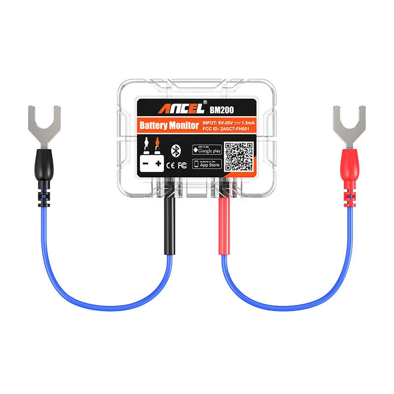 Comprobador de batería Bluetooth ANCEL BM200 6-20V DC