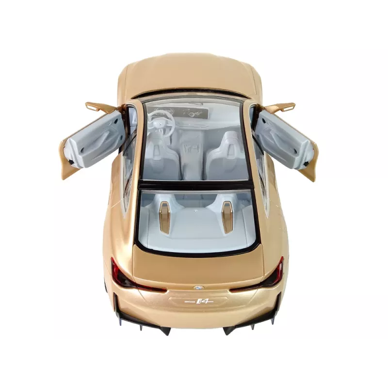 BMW I4 coche radiocontrol RC Rastar dorado 1:14
