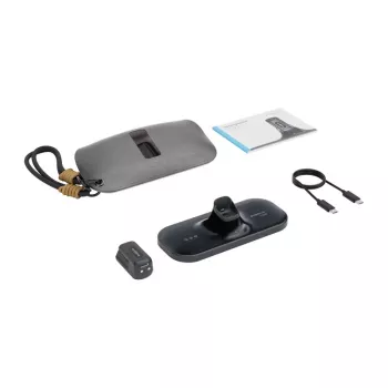 BoboVR CG2 estación de carga para visores VR – base de acoplamiento magnética 3 en 1 con clip de 350mAh y estuche de viaje, negro