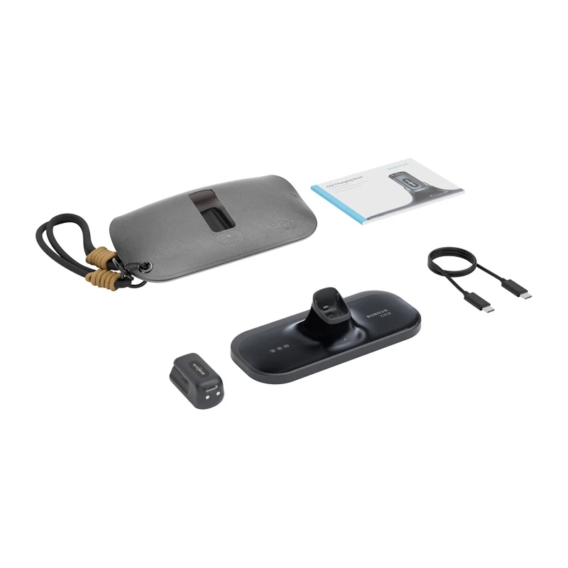 BoboVR CG2 estación de carga para visores VR – base de acoplamiento magnética 3 en 1 con clip de 350mAh y estuche de viaje, negro