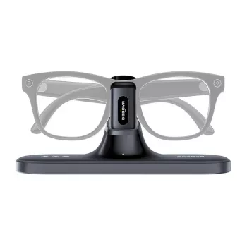 BoboVR CG2 estación de carga para visores VR – base de acoplamiento magnética 3 en 1 con clip de 350mAh y estuche de viaje, negro