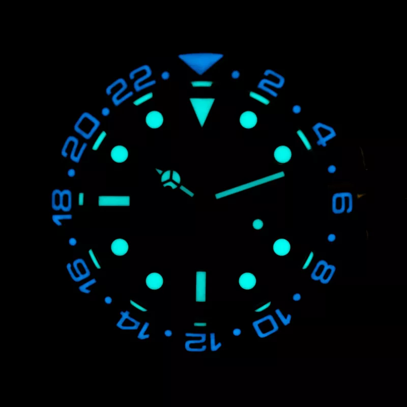 BOBROFF BF0007 Reloj analógico de cuarzo unisex 41mm caja de acero inoxidable esfera negra correa de piel