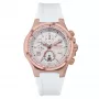 BOBROFF BF1002L25 reloj unisex analógico de cuarzo 43mm caja de acero inoxidable correa de piel negra