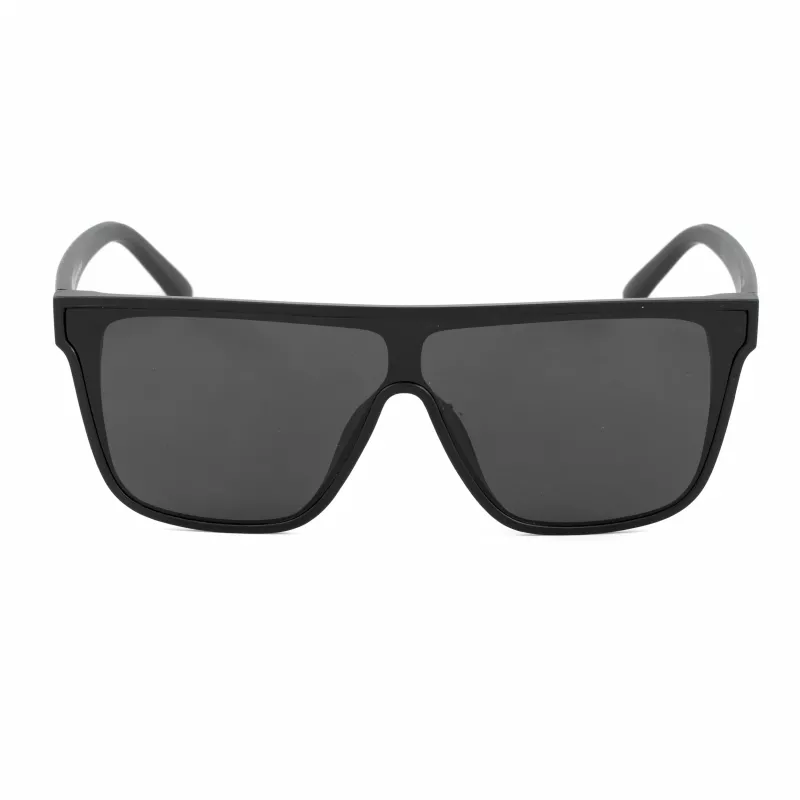 Bobroff BFG0032-S05P Gafas de sol hombre – Polarizadas, Montura negra, Lentes grises, 143 mm