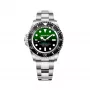 Reloj de pulsera de hombre BOBROFF BF0002i cuarzo analógico 42mm esfera negra correa de piel