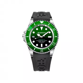 BOBROFF MAN BF0002ibvBFS reloj analógico de cuarzo 42mm esfera negra correa de piel