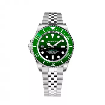 BOBROFF MAN BF0002ibvBFST reloj analógico de cuarzo 42mm - correa de acero inoxidable