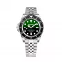 BOBROFF MAN BF0002iJ 42mm reloj analógico de cuarzo con esfera negra y correa de piel negra