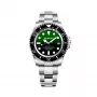 Reloj de hombre BOBROFF BF0002J1 cuarzo analógico 44mm esfera negra correa de piel auténtica