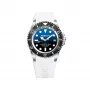 BOBROFF MAN BF0003-BFSTB reloj analógico de cuarzo 42mm acero inoxidable piel negra