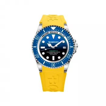 BOBROFF MAN BF0003baBFSTA reloj analógico de cuarzo 44 mm esfera negra correa de piel