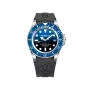 BOBROFF MAN BF0003baBFSTN reloj analógico de cuarzo 42mm acero inoxidable esfera negra correa de piel