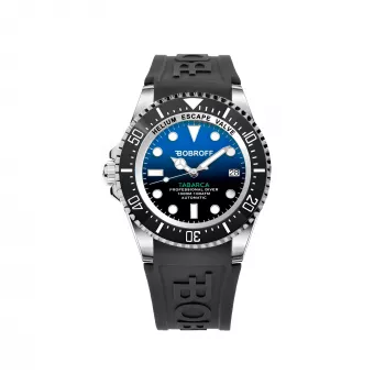 BOBROFF MAN BF0003i-BFSTN 44mm reloj de cuarzo analógico hombre acero inoxidable