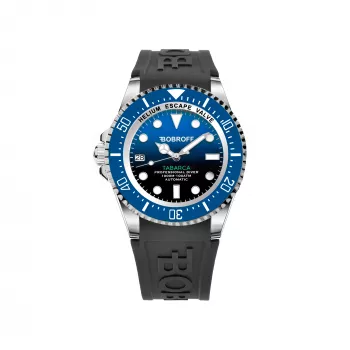 BOBROFF MAN BF0003ibaBFS 42mm reloj analógico de cuarzo con correa de piel negra