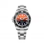BOBROFF MAN BF0004i 42mm Reloj analógico de cuarzo esfera negra correa de piel