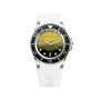 BOBROFF MAN BF0008-BFSTB Reloj analógico de cuarzo 44 mm acero inoxidable piel negra